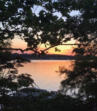 Garner Lake Sunset from East Shores