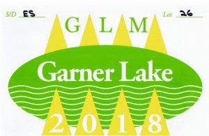 Garner Lake Boat Sticker